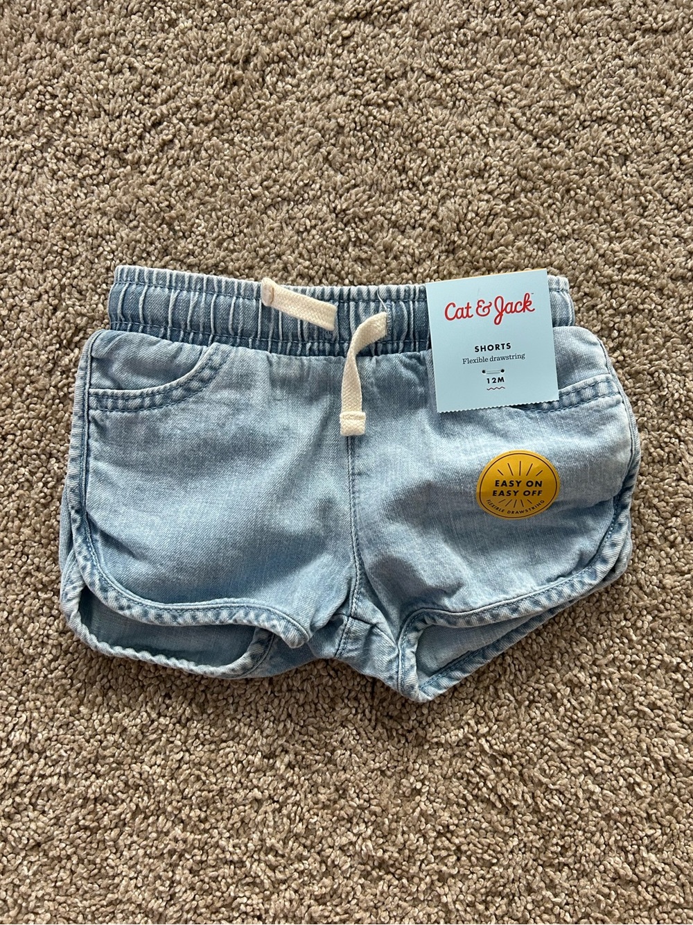 Cat & Jack Kids Light Blue Denim-Style Shorts